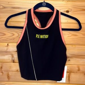 P.E Nation Racerback Tank Top NWT